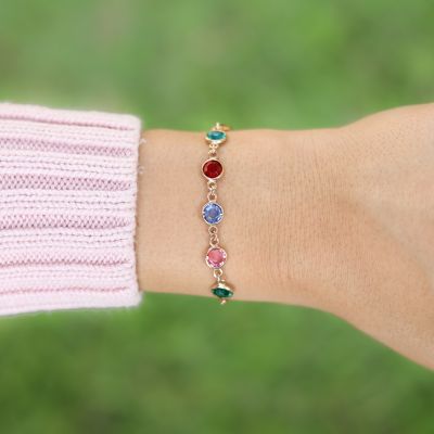 Enchanted Charms Birthstone Bracelet [Rose Gold Plated]