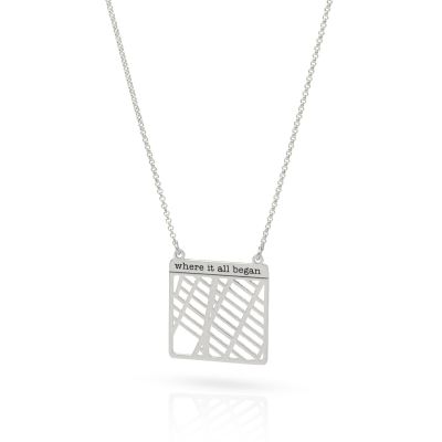 Essential Spot Map Necklace - Sterling Silver