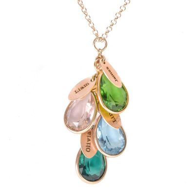 Enchanted Rain Name Necklace [Rose Gold Plated]