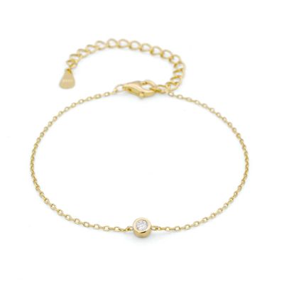 Enchanted Star Solitaire Bracelet [18K Gold Vermeil]