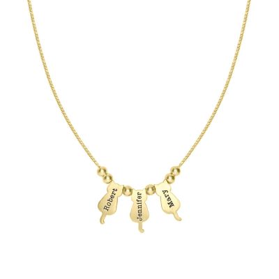 Cat Perfection Name Necklace [Gold Plated]
