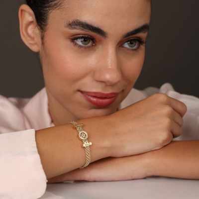 Enchanted Circle Milanese Chain Bracelet [18K Gold Vermeil]
