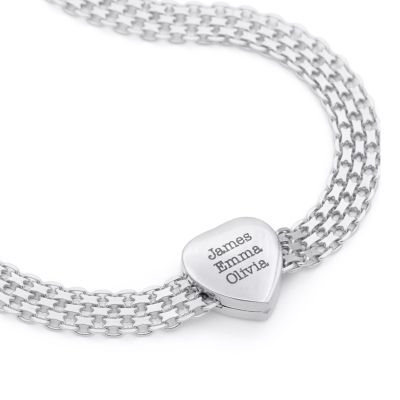 Enchanted Heart Milanese Chain Necklace [Sterling Silver]