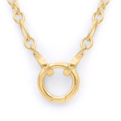 Eternity Circle Link Chain Necklace [18K Gold Vermeil]