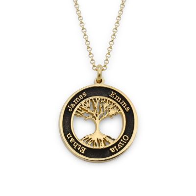 Tree of Life Name Necklace [18K Gold Vermeil]