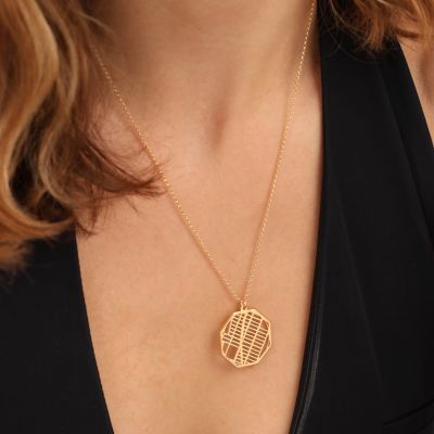 Tied Together Map Necklace [14 Karat Gold]
