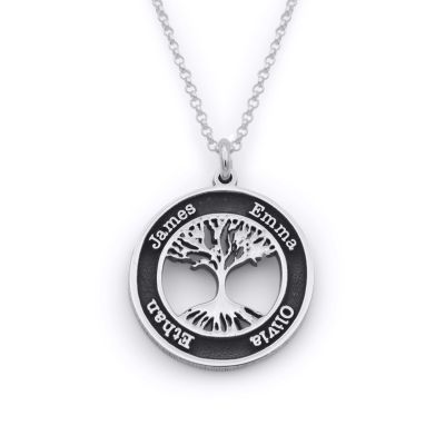 Tree of Life Name Necklace [Sterling Silver]