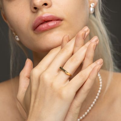 Juna Engraved Signer Ring [18K Gold Plated]