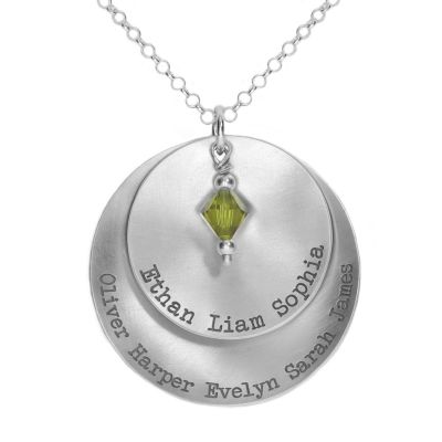 Generation Tree Name Necklace [Sterling Silver]