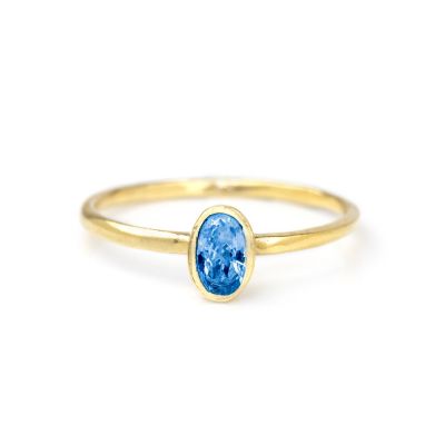 Carina Ring. Oval Vertical [18K Gold Plated]