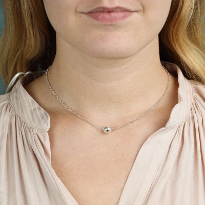 Bal Ketting [Sterling Zilver]