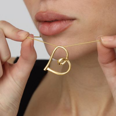 Ties of Heart Necklace [18K Gold Plated]