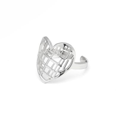Ties of Heart Map Ring [Sterling Silver]