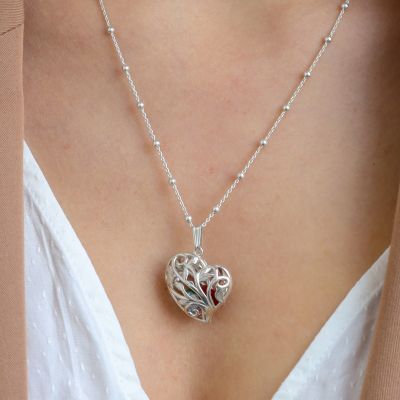 Collier Arbre d'Amour avec Pierres de Naissance [Argent 925] 