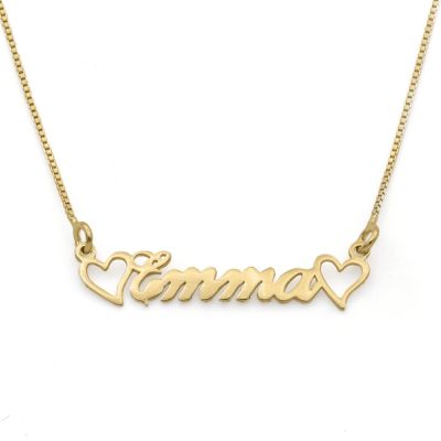 Heart's Signature Name Necklace [18K Gold Vermeil]