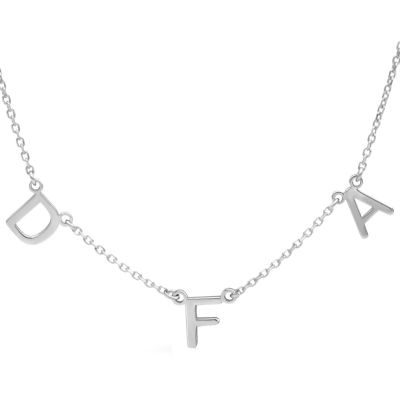Helena Initials Necklace [Sterling Silver]