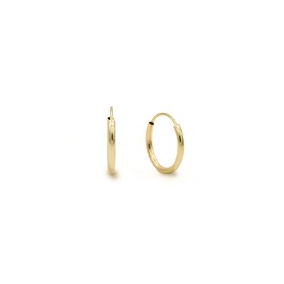 Mini Hoop Earrings [14K Solid Gold]