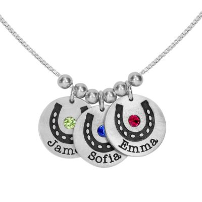 Lucky Charm Name Necklace [Sterling Silver]