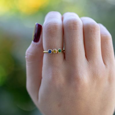 Talisa Stars Birthstone Ring [10K Gold]