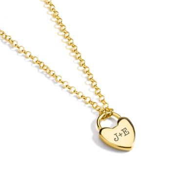 Ties of the Heart Initials Necklace - Classic Chain [18K Gold Plated]