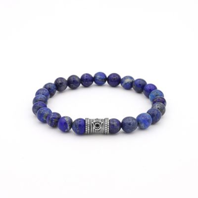 Bracelet Lapis Lazuli avec Hamsa pour Homme