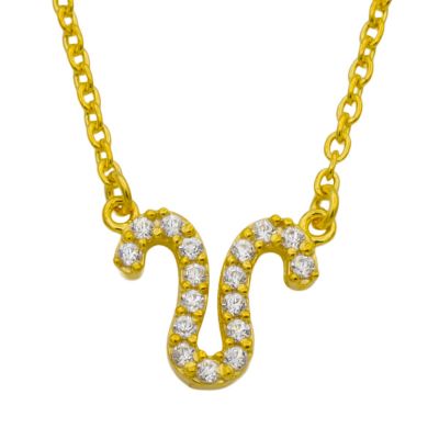 Leo Necklace - Zodiac Sign Necklace with Diamonds [18K Gold Vermeil]