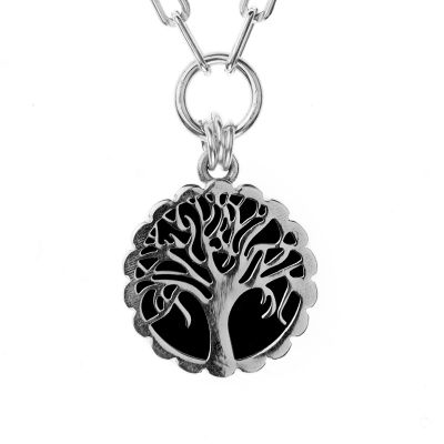 Enchanted Tree Onyx Necklace [Sterling Silver]