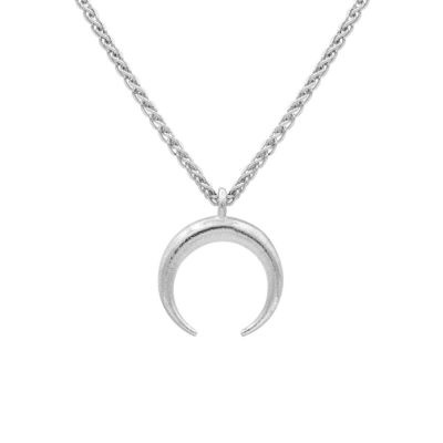 Lucky Double Horn Necklace [Sterling Silver]