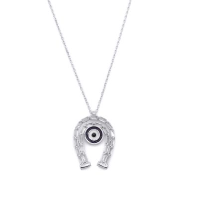 Lucky Horseshoe Necklace [Sterling Silver]