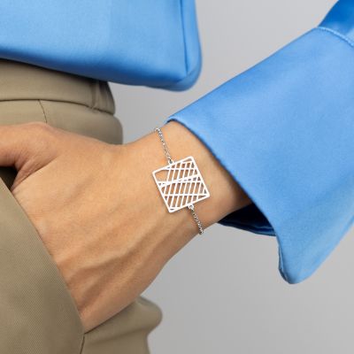 Beliebter Ort Armband mit Kartenanhänger [Sterlingsilber]