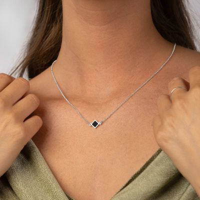 Maria Necklace with Nano Bible [Sterling Silver]