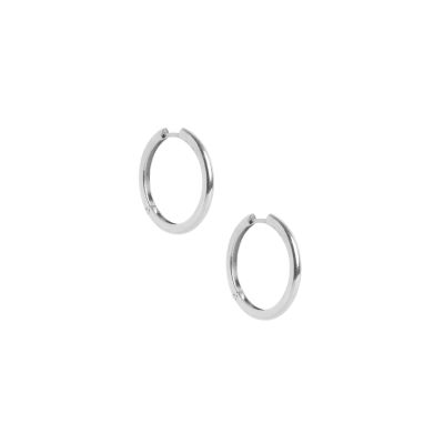 Bold Hoop Earrings - Medium [Sterling Silver]