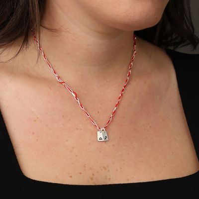 Mirella Sternzeichen Kette – Rote Kordel [Sterlingsilber]