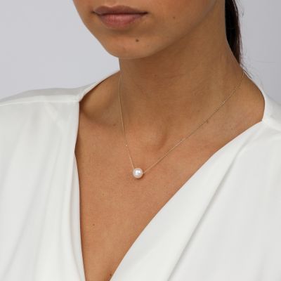 Moonlight Pearl Necklace [18K Gold Vermeil]