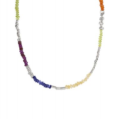 Gemstone Synergy Necklace - Sterling Silver