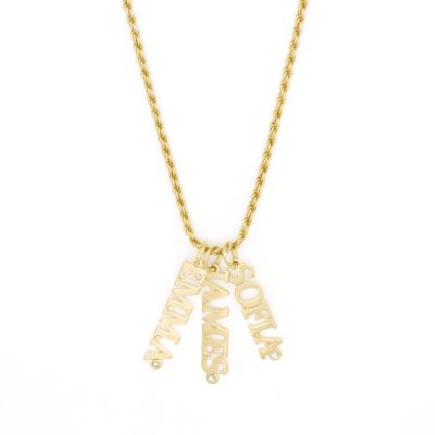 Talisa Multi-Name Necklace with Diamond [18K Gold Plated]