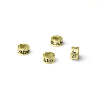 Extra Name Bead For Family Necklaces [18K Gold Vermeil]