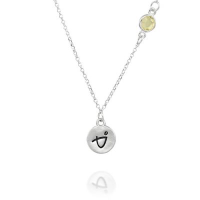 BE BRAVE - Sterling Silver Necklace with Swarovski® Crystal