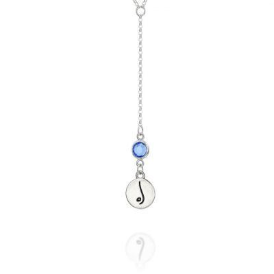 BE FREE - Tail Chain Sterling Silver Necklace with Swarovski® Crystal