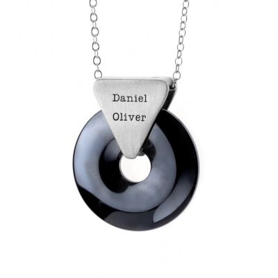 Circle of Mind Name Necklace [Sterling Silver]