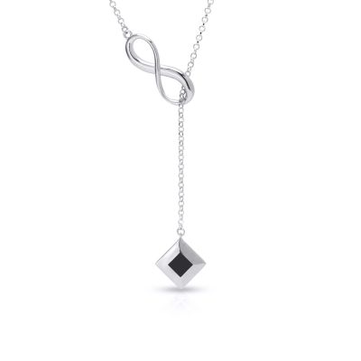 Collier Lasso Infini avec Nano Bible [Argent Sterling]