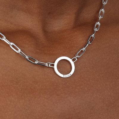 My Anchor Name Necklace [Sterling Silver]