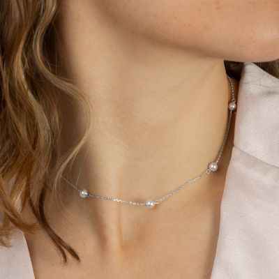 Pearl Bloom Necklace [Sterling Silver]