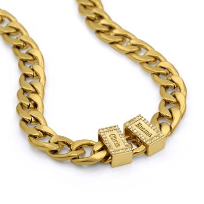 Iced Charm For Cuban Link Chain [18K Gold Plated]