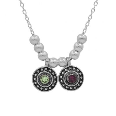 Precious Love Birthstone Necklace [Sterling Silver]
