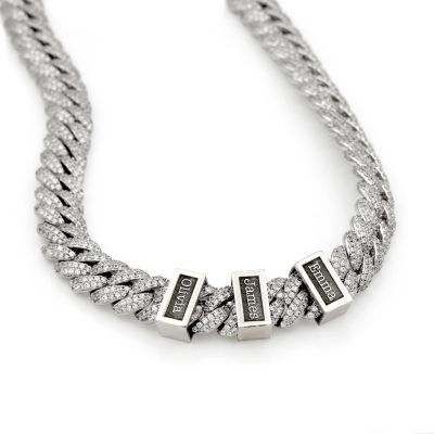 Iced Cuban Link Chain with Names