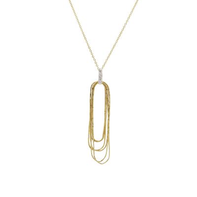 Golden Rectangle Necklace [18K Gold]