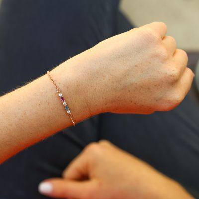 Schitterende Liefde Armband [Rose Goud Verguld]