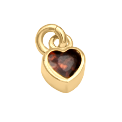 Red Heart Charm for Multi-Name Necklace [18K Gold Vermeil]