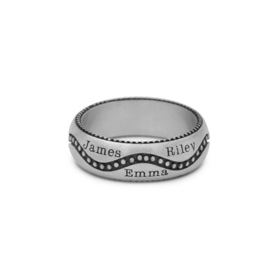 Route Naam Ring [Sterling Zilver]